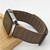 For Apple Watch 3 38mm Reverse Buckle Magnetic Silicone Watch Band(Black Buckle Coffee)