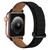 For Apple Watch Ultra 49mm Reverse Buckle Magnetic Silicone Watch Band(Black Buckle Black Brown)