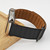 For Apple Watch Ultra 49mm Reverse Buckle Magnetic Silicone Watch Band(Black Buckle Black Brown)