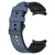 For Samsung Galaxy Watch 6 Classic Silicone Leather Black Buckle Watch Band(Midnight Blue)