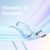 Baseus Pudding Series 2.4A USB to 8 Pin Fast Charging Data Cable, Length:1.2m(Blue)