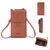 Baellerry Multifunctional Adjustable Crossbody Phone Bag Large Capacity Multi-card Slot Single-shoulder Bag(Brown)