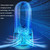 Desktop USB Charging Bladeless Fan Portable Vertical LED Digital Display Fan, Color: White