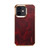 For iPhone 12 Denior Oil Wax Cowhide Plating Phone Case(Red)