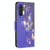 For Samsung Galaxy A25 5G Colored Drawing Pattern Leather Phone Case(Purple Butterfly)