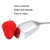 2pcs Small 304 Stainless Steel Spoon Glossy Thickened Flat Head Flat Bottom Serving Spoon, Color: Rose Gold