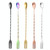 Large 410 Stainless Steel Double Head Spoon Thread Cocktail Mixing Spoon, Color: Colorful Large 410 Stainless Steel Double Head Spoon Thread Cocktail Mixing Spoon, Color: Colorful