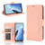 For OPPO Reno7 A Skin Feel Calf Texture Card Slots Leather Phone Case(Pink)