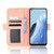 For OPPO Reno7 A Skin Feel Calf Texture Card Slots Leather Phone Case(Pink)