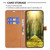 For Samsung Galaxy A25 5G Color Block Denim Texture Leather Phone Case(Black)