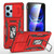 For Xiaomi Redmi Note 12 Pro 5G Global Armor PC + TPU Camera Shield Phone Case(Red)