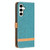 For Samsung Galaxy S23 FE 5G Color Block Denim Texture Leather Phone Case(Green)