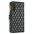 For Samsung Galaxy A25 5G Diamond Lattice Zipper Wallet Leather Flip Phone Case(Black)