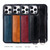 For iPhone 14 Plus Photo Frame Card Wallet Wrist Strap Holder Back Cover Phone Case(Royal Blue)