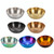 4pcs/set Stainless Steel Circular Dipped Dishes Seasoning Gastric Dish, Color: Rose Gold