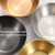 4pcs/set Stainless Steel Circular Dipped Dishes Seasoning Gastric Dish, Color: Rose Gold