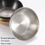4pcs/set Stainless Steel Circular Dipped Dishes Seasoning Gastric Dish, Color: Rose Gold