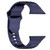 For Apple Watch SE 40mm Square Buckle Armor Style Silicone Watch Band(Plating Blue)