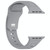For Apple Watch 7 41mm Square Buckle Silicone Watch Band(Light Grey)