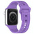 For Apple Watch 6 40mm Square Buckle Armor Style Silicone Watch Band(Purple)