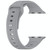 For Apple Watch 3 38mm Square Buckle Silicone Watch Band(Light Grey)
