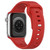 For Apple Watch 8 45mm Square Buckle Silicone Watch Band(Red)
