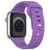 For Apple Watch 42mm Square Buckle Silicone Watch Band(Purple)