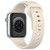For Apple Watch 4 40mm Square Buckle Silicone Watch Band(Starlight Color)
