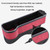 Car Central Control Seat Gap Storage Box with Dual USB Ambient Lights, Color: Suede Khaki Co-pilot