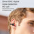 Ear Clip Type With Charging Warehouse Touch Bone Conduction Bluetooth Earphone, Color: Purple