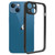 For iPhone 13 Frosted TPU + Transparent PC Phone Case(Black)