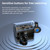 Ear Clip Type Sound Conduction Concept Bluetooth Earphone With Digital Display Charging Compartment(Blue)
