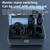 Ear Clip Type Sound Conduction Concept Bluetooth Earphone With Digital Display Charging Compartment(Blue)