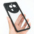 For OPPO Find X6 Pro Frosted TPU + Transparent PC Phone Case(Black)