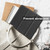 For Samsung Galaxy Tab S9 Ultra / S8 Ultra Custer Pure Color 3-Fold Holder Smart Leather Tablet Case(Black)