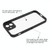 For iPhone 11 Frosted TPU + Transparent PC Phone Case(Black)