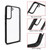 For Samsung Galaxy S22 5G Frosted TPU + Transparent PC Phone Case(Black)