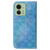 For Motorola Edge 40 Colorful Magnetic Buckle Leather Phone Case(Blue)
