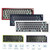 67 Keys Three-mode Customized DIY With Knob Mechanical Keyboard Kit Supports Hot Plug RGB Backlight, Color: Blue