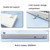 67 Keys Three-mode Customized DIY With Knob Mechanical Keyboard Kit Supports Hot Plug RGB Backlight, Color: Blue