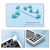 67 Keys Three-mode Customized DIY With Knob Mechanical Keyboard Kit Supports Hot Plug RGB Backlight, Color: Blue
