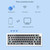 67 Keys Three-mode Customized DIY With Knob Mechanical Keyboard Kit Supports Hot Plug RGB Backlight, Color: Blue