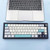 67 Keys Three-mode Customized DIY With Knob Mechanical Keyboard Kit Supports Hot Plug RGB Backlight, Color: Blue