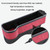 Car Central Control Seat Gap Storage Box with Dual USB Ambient Lights, Color: Carbon Fiber Black Principal Driver