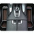 Car Central Control Seat Gap Storage Box with Dual USB Ambient Lights, Color: Carbon Fiber Black Principal Driver