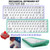 Dual-mode Bluetooth/Wireless Customized Hot Swap Mechanical Keyboard Kit + Red Shaft, Color: White