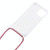 For iPhone 15 Transparent Acrylic Airbag Shockproof Phone Protective Case with Lanyard(Yellow Rainbow)