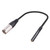 3.5mm Female to XLR 3pin Male Audio Cable, Length: 30cm