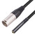 3.5mm Female to XLR 3pin Male Audio Cable, Length: 30cm