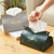 Household Bedroom PU Tissue Bag Car Living Room Paper Storage Box(Black)
